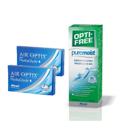 Pack Air Optix Hydraglyde Opti-Free